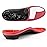 PCSsole Heavy Duty Support Orthotic Insoles-220+ lbs Pain Relief Shoe Inserts for Men and Women for Flat Feet, Heel Pain, Plantar Fasciitis, Feet Pain, Over Pronation Red 28cm