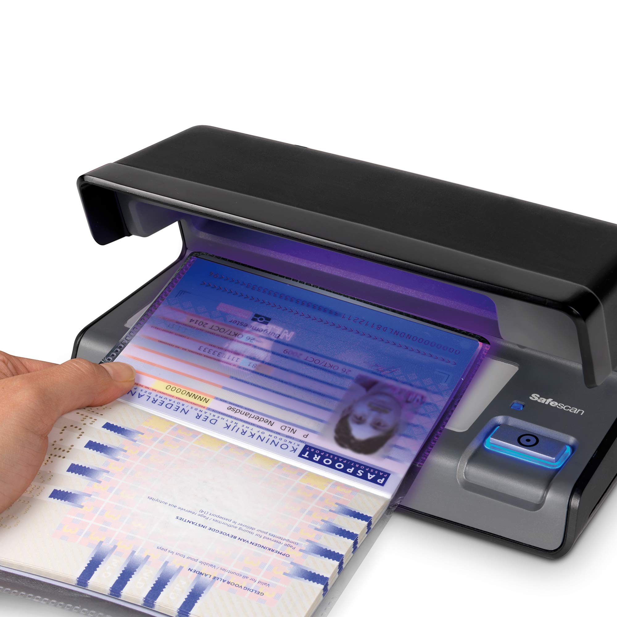 Safescan 70 Verifica banconote UV che verifica banconote, carte di credito e documenti, Verifica banconote UV per nuove banconote, Verifica banconote con UV, Verifica banconote con luce UV