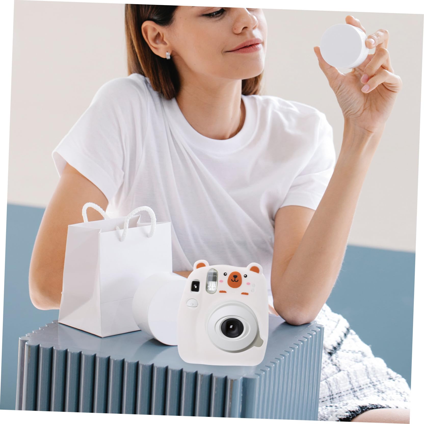 HEMOTON Custodia Per Fotocamera Da Viaggio Con Copertina Morbida In Pelle Sintetica Resistente All'Acqua