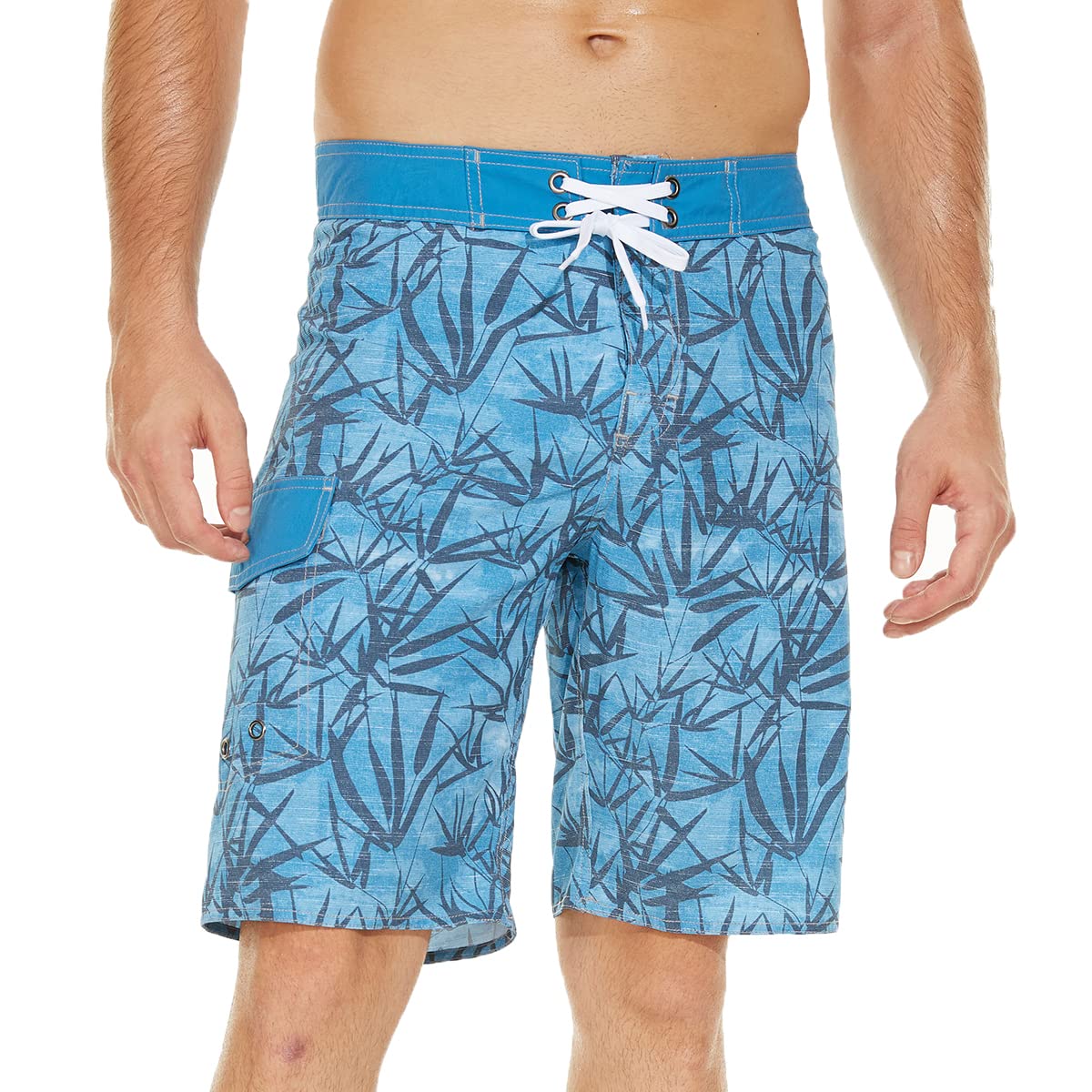 redturkey Men's Swim Trunks Quick Dry Beach Shorts with Side Pockets Swimwear Board Shorts Bathing Suits