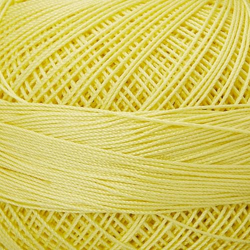 Miniatura 2 de Handy Hands Hilo de algodón Lizbeth de 210 yardas, 25 gm, limón claro