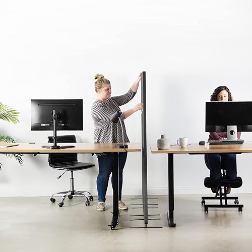 Miniatura 7 de VIVO Panel de privacidad independiente de 24 x 66 pulgadas, divisor de cubículo, partición acústica de pared, panel individual de 24 pulgadas con