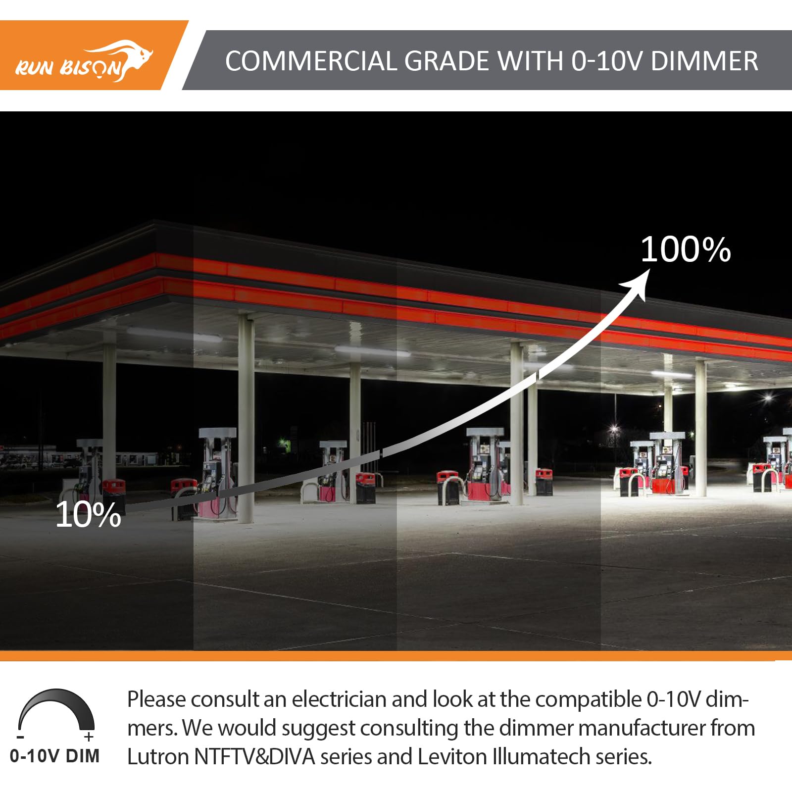 4FT LED Vapor Tight Light Fixture 4420 4940 5850LM Vapor Light Fixture 3500K 4000K 5000K CCT Selectable Waterproof — view 8