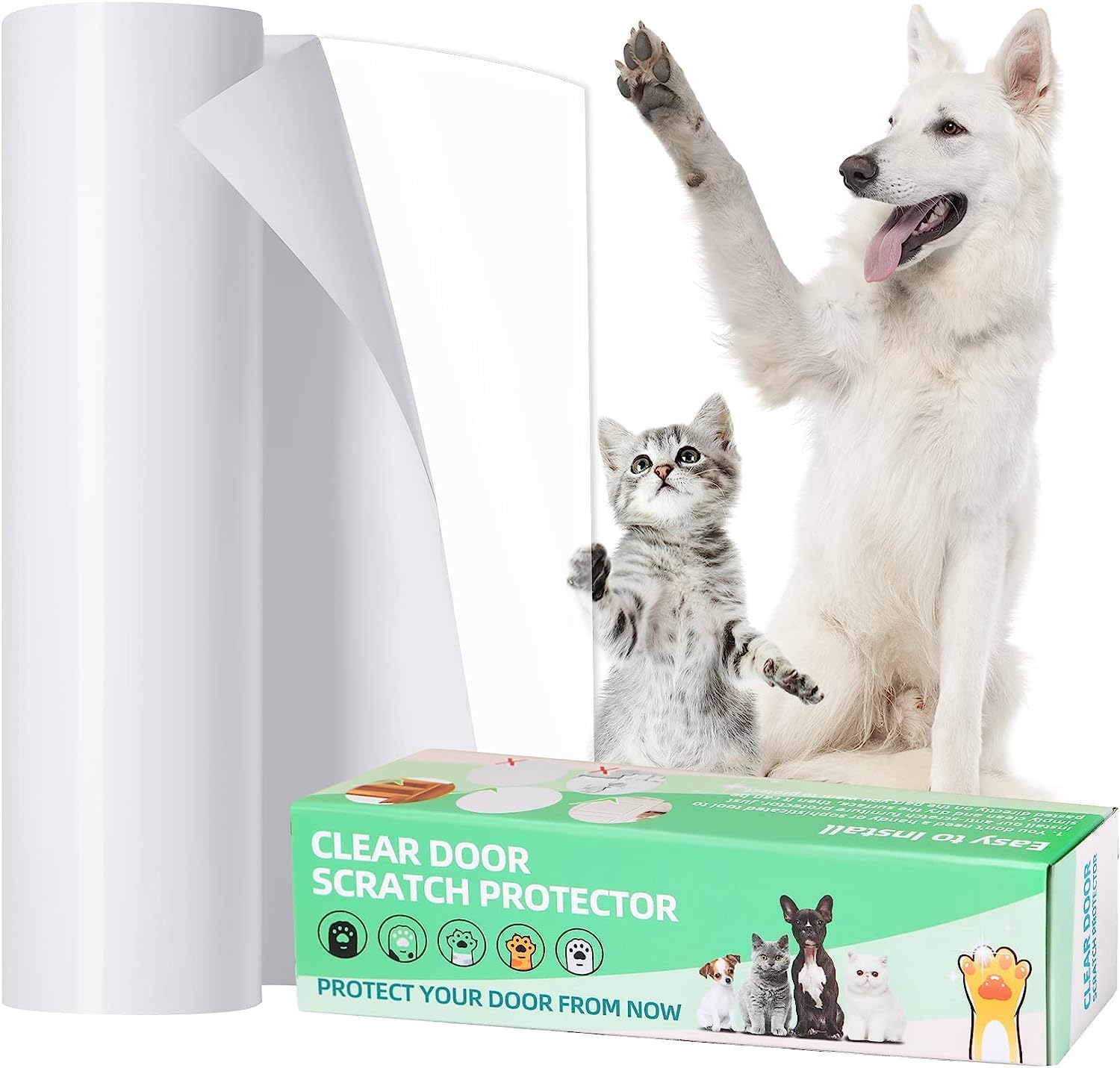 Cat & Dog Scratch Door Protector KDAOQN Door Protector