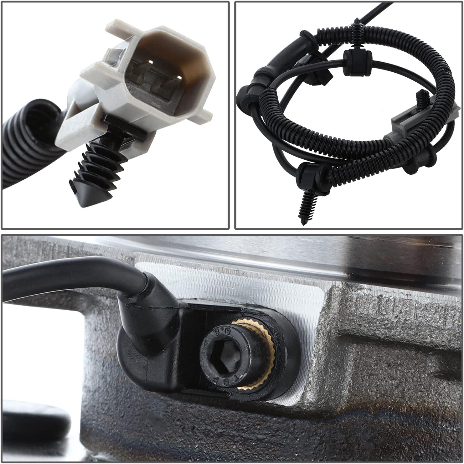 DNA MOTORING OEM-WHA-0075 Front Wheel Bearing Hub Assembly w/ABS Sensor Compatible with 2006-2010 Commander / 2005-2010 Grand Cherokee