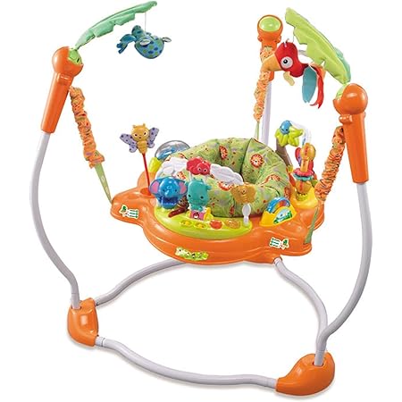 Amazon Co Jp アクティビティジャンパー 6ヶ月頃から対象ベビーバウンサー レインフォレスト アクティビティ ジャンプ 調整可能 多機能 おもちゃ 赤ちゃん グリーン ベビー マタニティ
