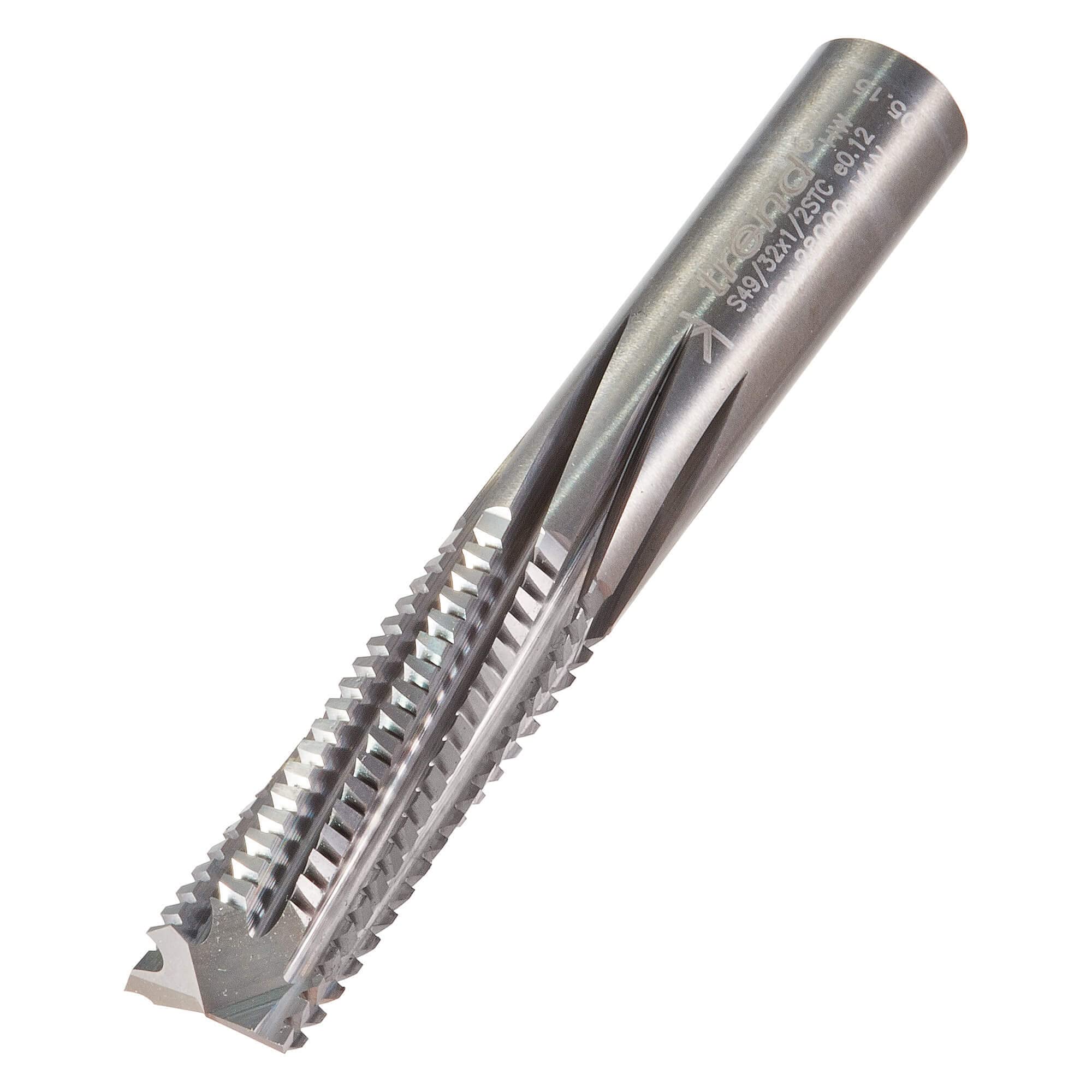 Trend S49/32X1/2STC Roughing Phenolic Down-cut Cutter 12.7mm Dia. X 43mm Cut