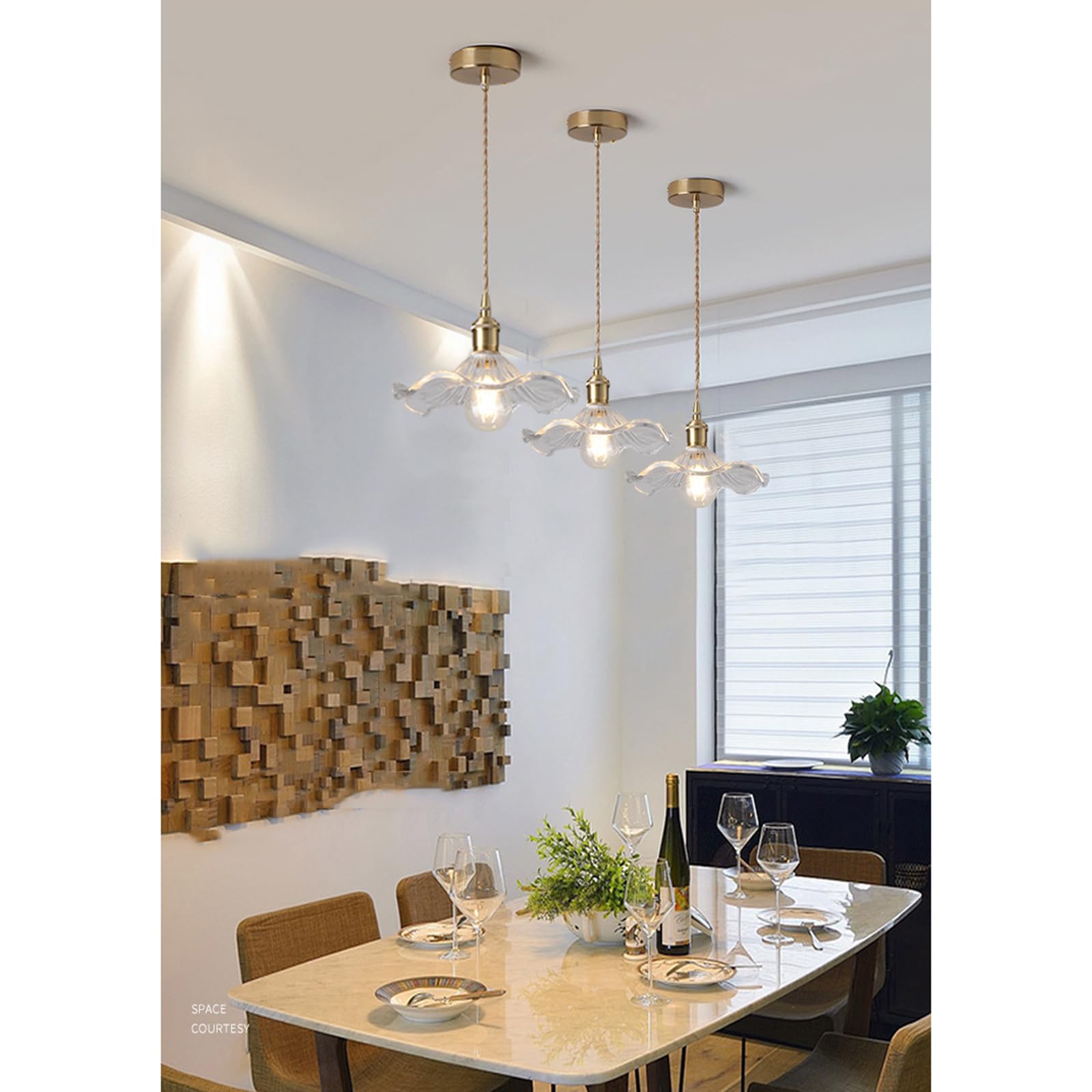 Lampe Suspendue Céramique Blanche Abat-jour E27 Doré - Luminaire Plafond Avec Interrupteur Rotatif
