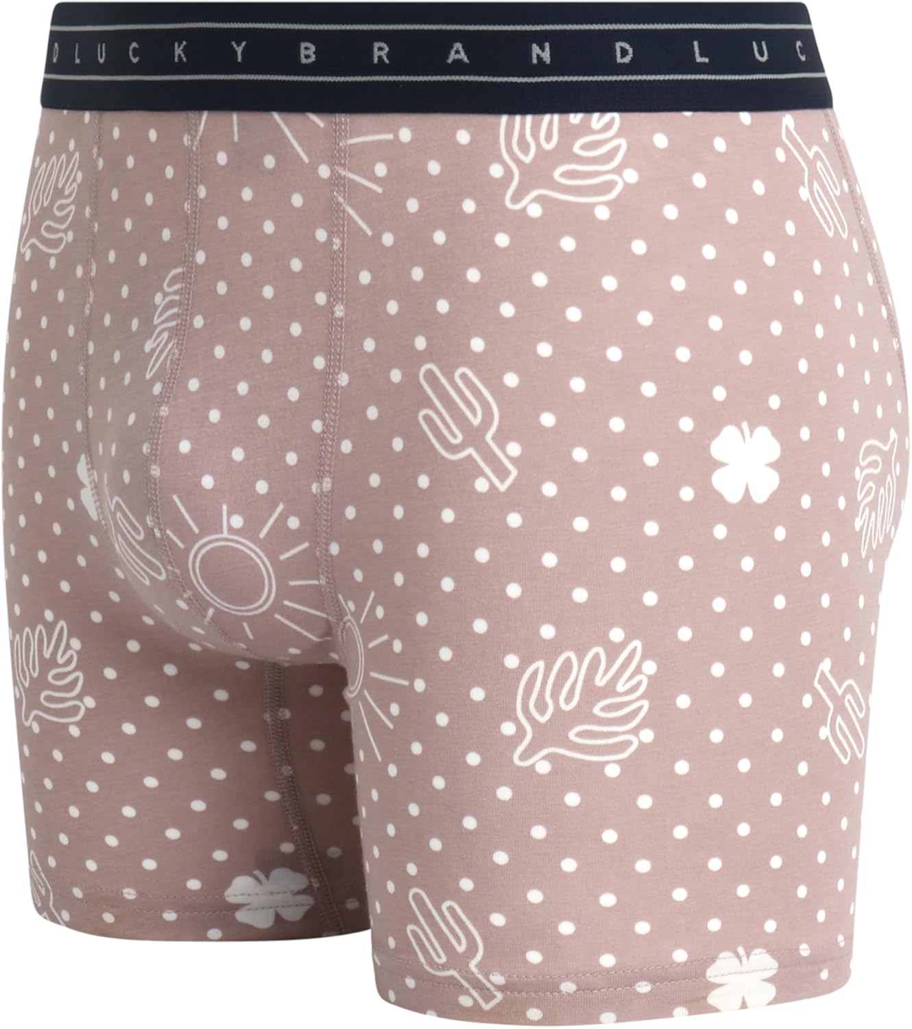 Lucky Brand Mens Boxer Briefs - 4 Pack Cotton Blend Stretch Performance 6'' Inseam Mens Underwear Boxers with Contour Pouch - Image 5