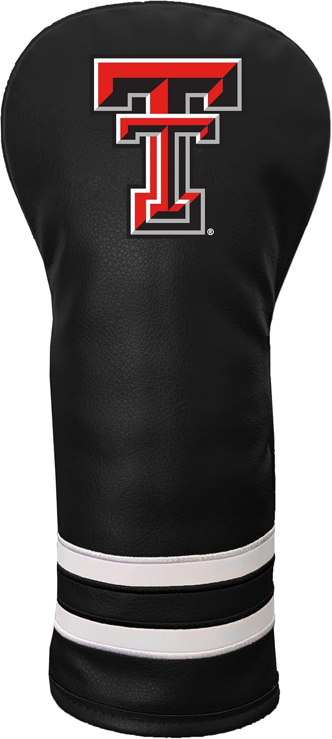 Team Golf NCAA Texas TECH Vintage Fairway Headcover (Color) - Printed Team Golf NCAA Vintage Fairway Headcover (Printed), Fits All Fairway, Hybrid and Utility Clubs