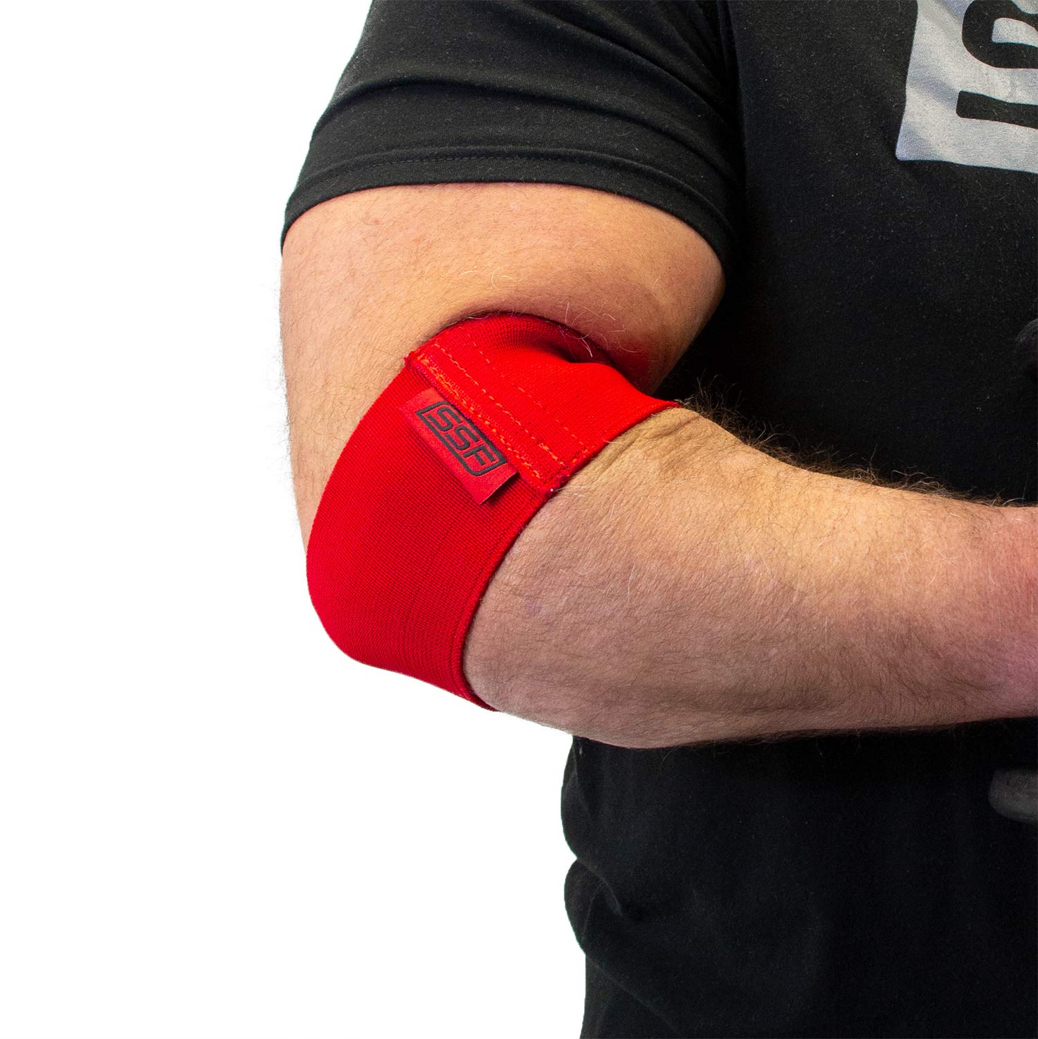 Serious Steel FitnessCompression Cuff | Arm, Bicep, Calf and Elbow Compression Sleeve (Red, Small)