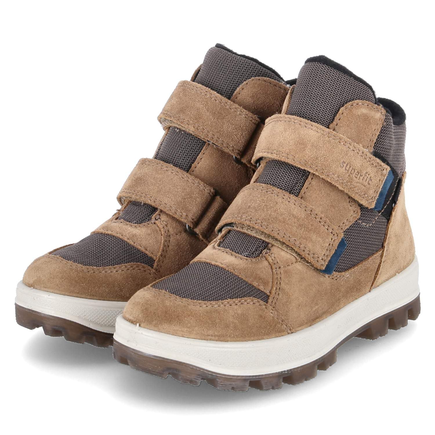 Superfit Boys TEDD warm gefütterte Sympatex Stiefel, BRAUN/BLAU 3010