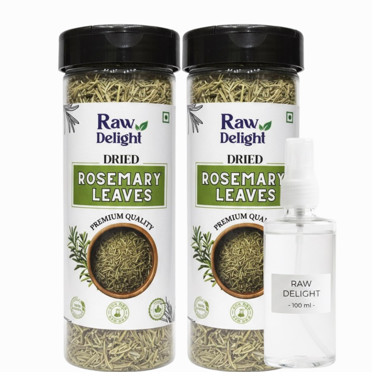 Rosemary Leaves for Hair Growth and Seasoning, (100gmx2) | Food Grade With Mist Spray and Comb Cape for Rosemary Water, Bottle 100gm-image-41