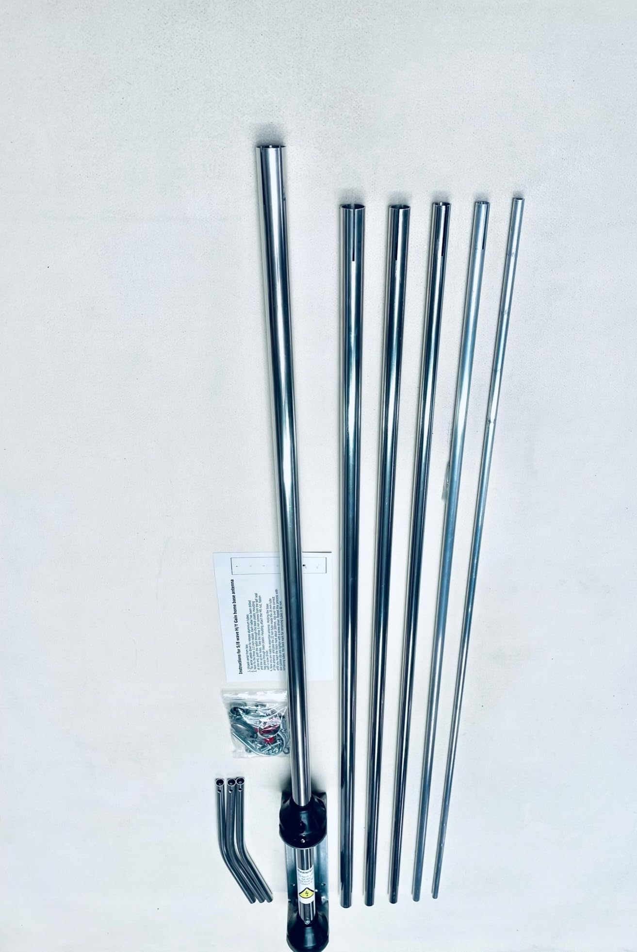 Sigma Venom 5/8 Wave High Gain Silver Rod CB Base Station Antena