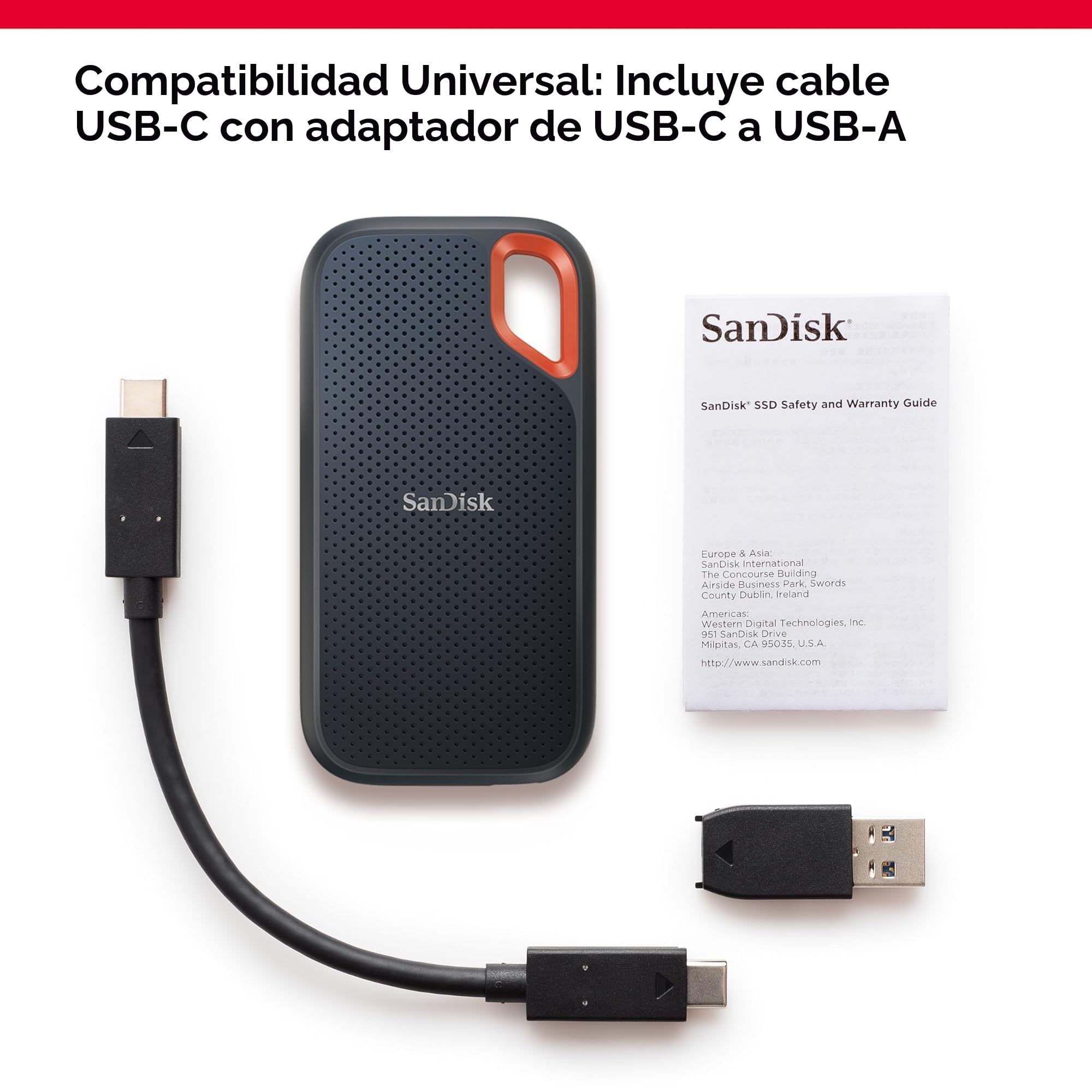 SanDisk Extreme ポータブルSSD 8TB Amazon.com: SanDisk 8TB Extreme - SSD portátil de hasta 1050MB/s