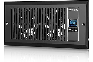 Smart Register Vent Booster Fan - Enjoy Efficient Home Cooling and Heating...