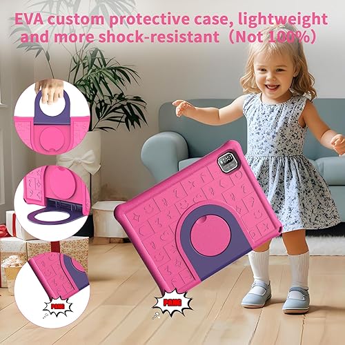 Vista 5 de PRITOM Tablet Android 15, Tablet nueva de 10'' para niños, control parental, 64GB+1TB ampliables para niños, WiFi6, educativa, juegos, software