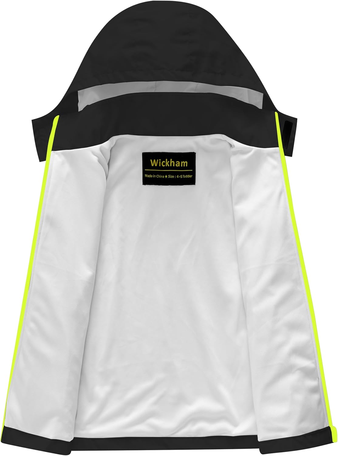 WICKHAM Boys Girls Waterproof Rain Jacket Detachable Hood Lightweight Raincoats for Kids Windbreaker Coat - Image 4