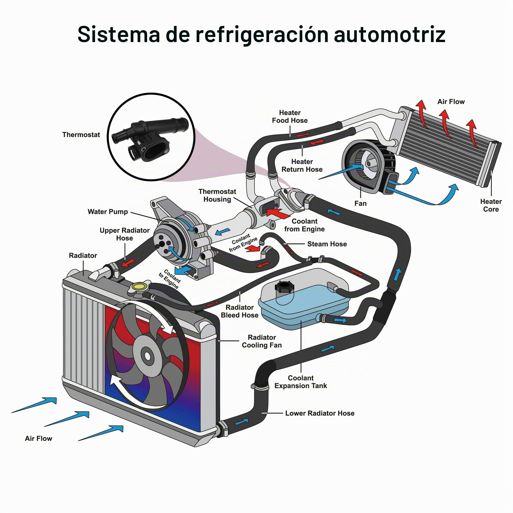 X AUTOHAUX Conjunto De Termostato Para Volkswagen Jetta 05-06 1Pc | Material: Plástico Y Metal, Color: Negro, Tamaño: 19X8X6.5Cm, Agujero: 0.7Cm, Oe: 03G121132B, Condición: Nuevo
