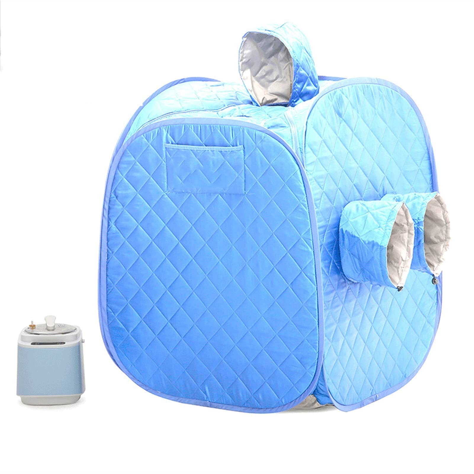 WolFum Saune domestiche Saune Portatili Scatola di Cottura a Vapore Trattamento a Vapore Tenda per Sauna a Vapore Domestica Personale Evaporatore per Dimagrimento Blu