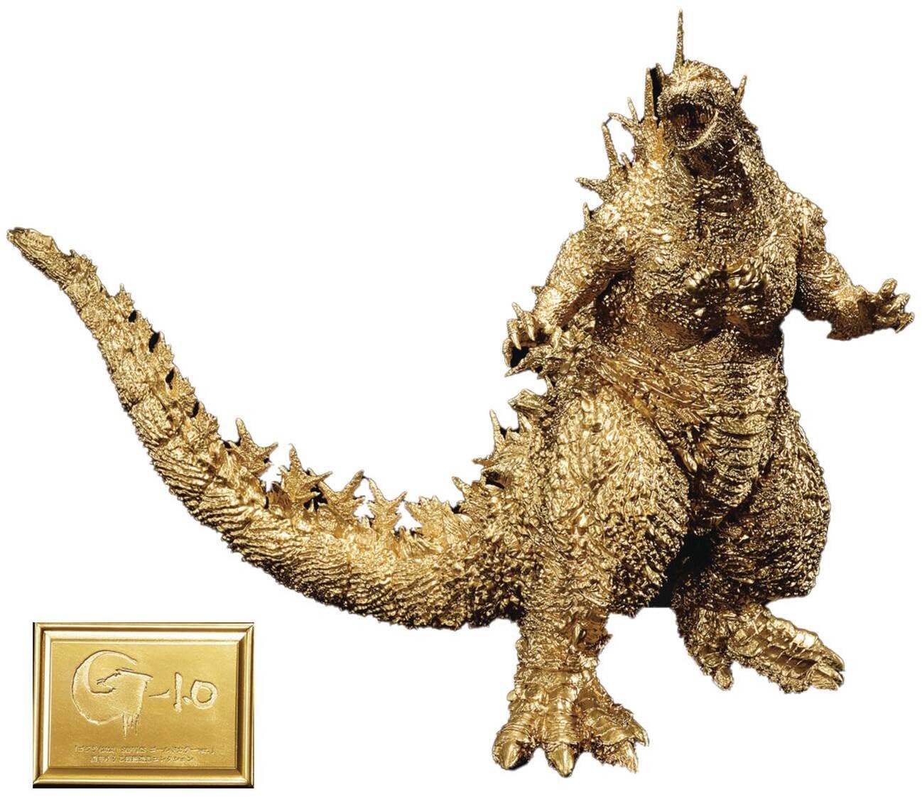 特撮 Godzilla Gold Color Limited Edition Boneco Bandai Spirits Godzilla Ichibansho - Ver, cor dourada