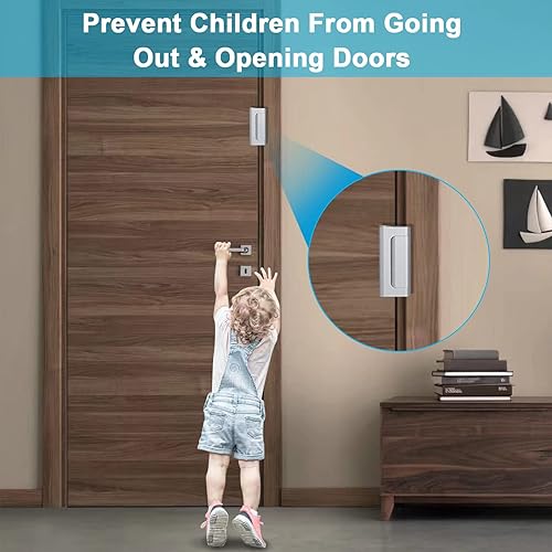 Miniatura 2 de KNYOIP Cerradura de puerta para refuerzo de seguridad de pacientes a prueba de niños y Detia, evita robos no autorizados, 800 libras de fuerza