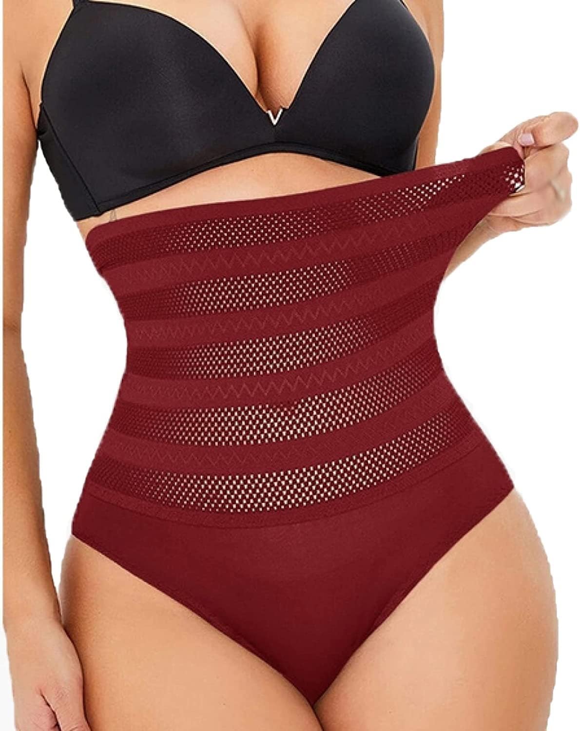 ☆関税込☆[HOUTWWR] ボディスーツシェイプウェア女性ブリーフパンティー腹部プッシュプル臀部メッシュベリーコントロールヒップリフト下着プ☆大人気☆