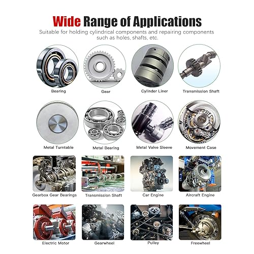 Miniatura 6 de ESKONKE Retención Compuesto Verde 620 Manguito Retenedor Componentes metálicos cilíndricos de alta resistencia Asambleas Bloqueo y sellado Pegamento