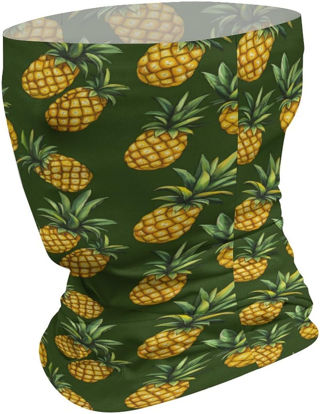 Pineapple Face Cover Neck Gaiters for Men Women Sun Protection Mask Scarf Hiking Bandana