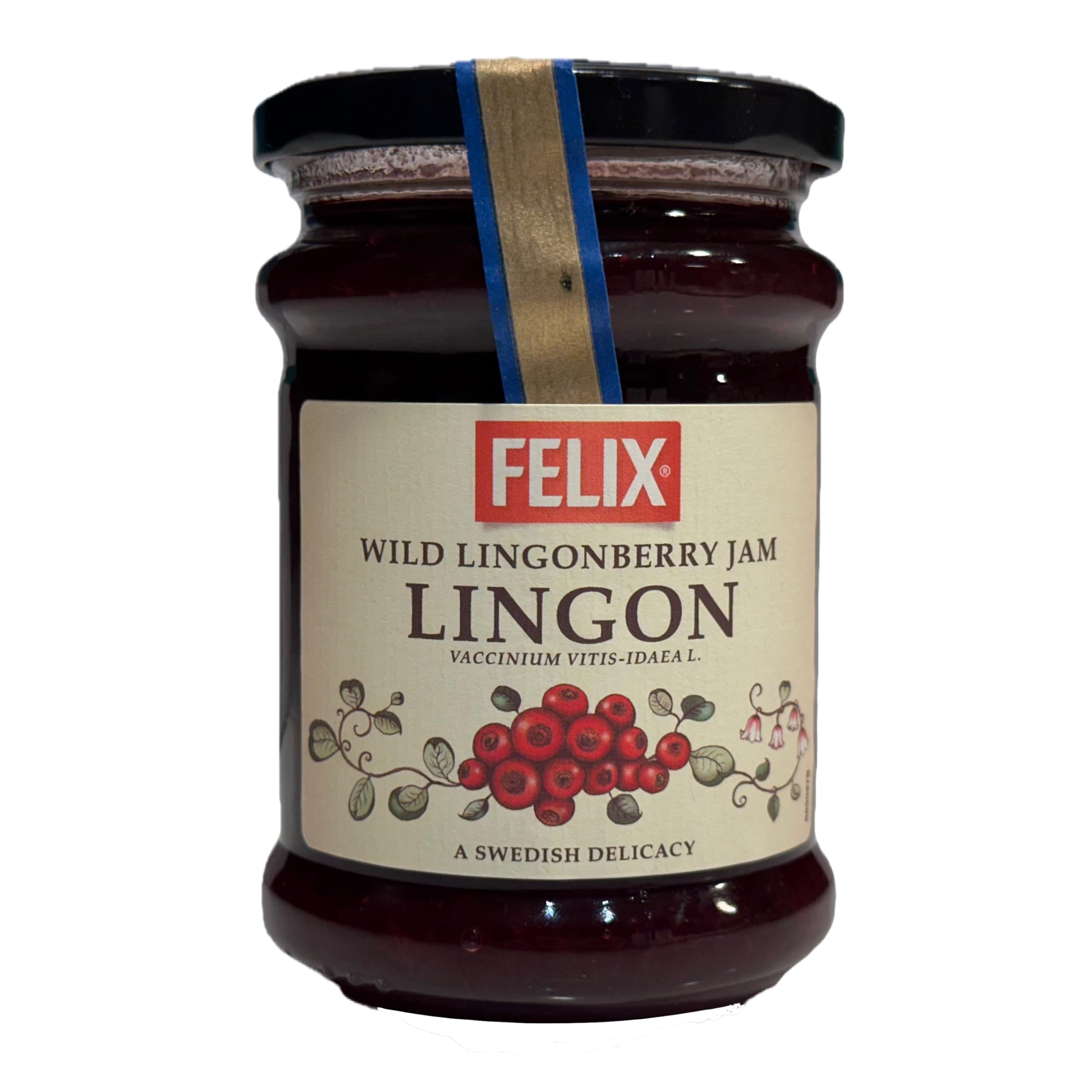 Felix | Lingon - Wild Lingonberry Jam - Tyttebær - Puolukka | 1 x 283g JarL8