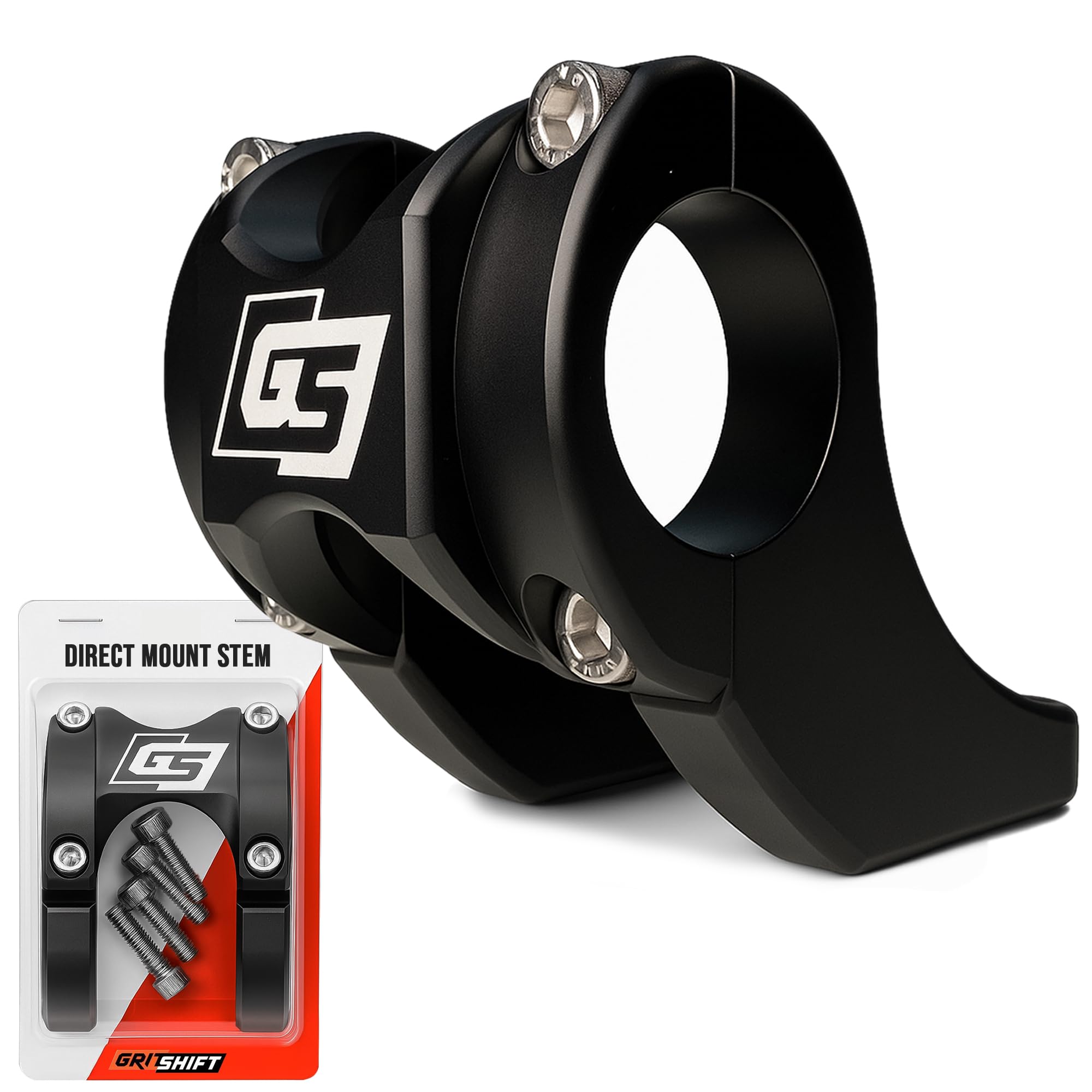GritShift 2" Direct Mount Stem for SurRon & Talaria – Fits 31.8mm Stock Bars Black