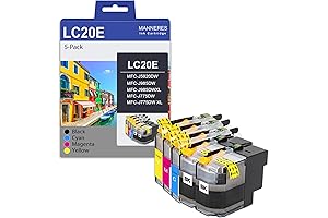 LC20E Super High Yield Ink Cartridges Compatible with Brother MFC-J985DW XL