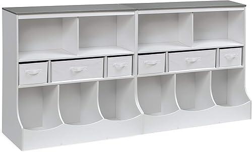 Miniatura 25 de Unidad de almacenamiento Badger Basket con tres cestas., Espresso Espresso,Gris antracita,Gris Oscuro,Nube gris/blanco,Gris,Blanco/Gris