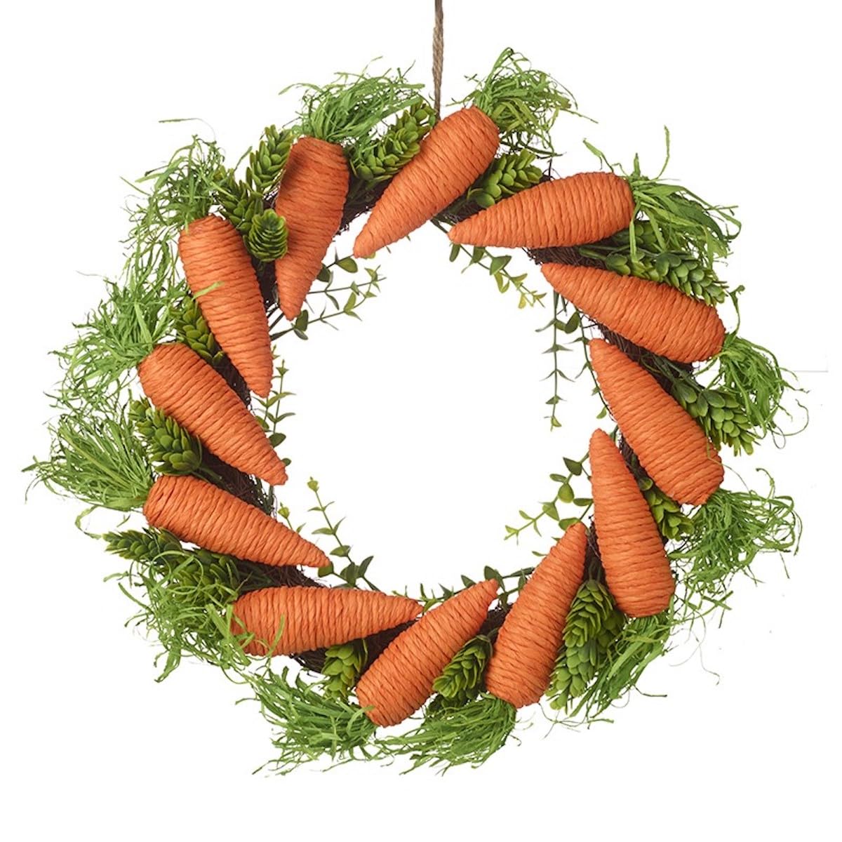 Heaven Sends Multicolor Carrot Design Easter Wreath