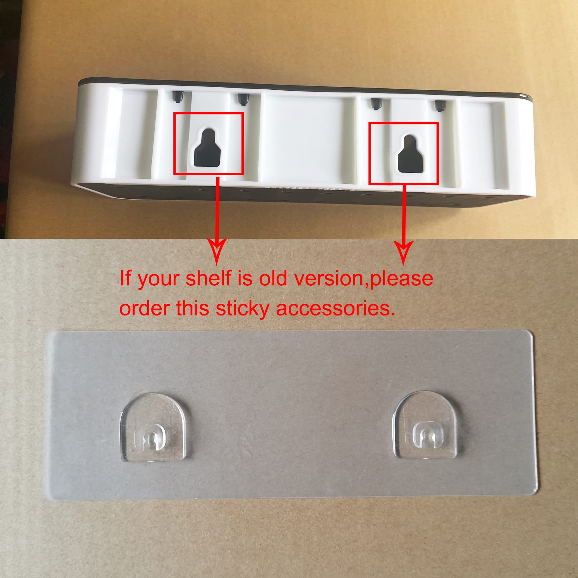 Vesavifaka 9 Pièces Bande D'adhésif De Rechange Pour étagère De Douche - Crochets Adhésifs Transparents étanches, Sans Perçage à Coller Pour Organisateur De Salle De Bain, étagères De Cuisine