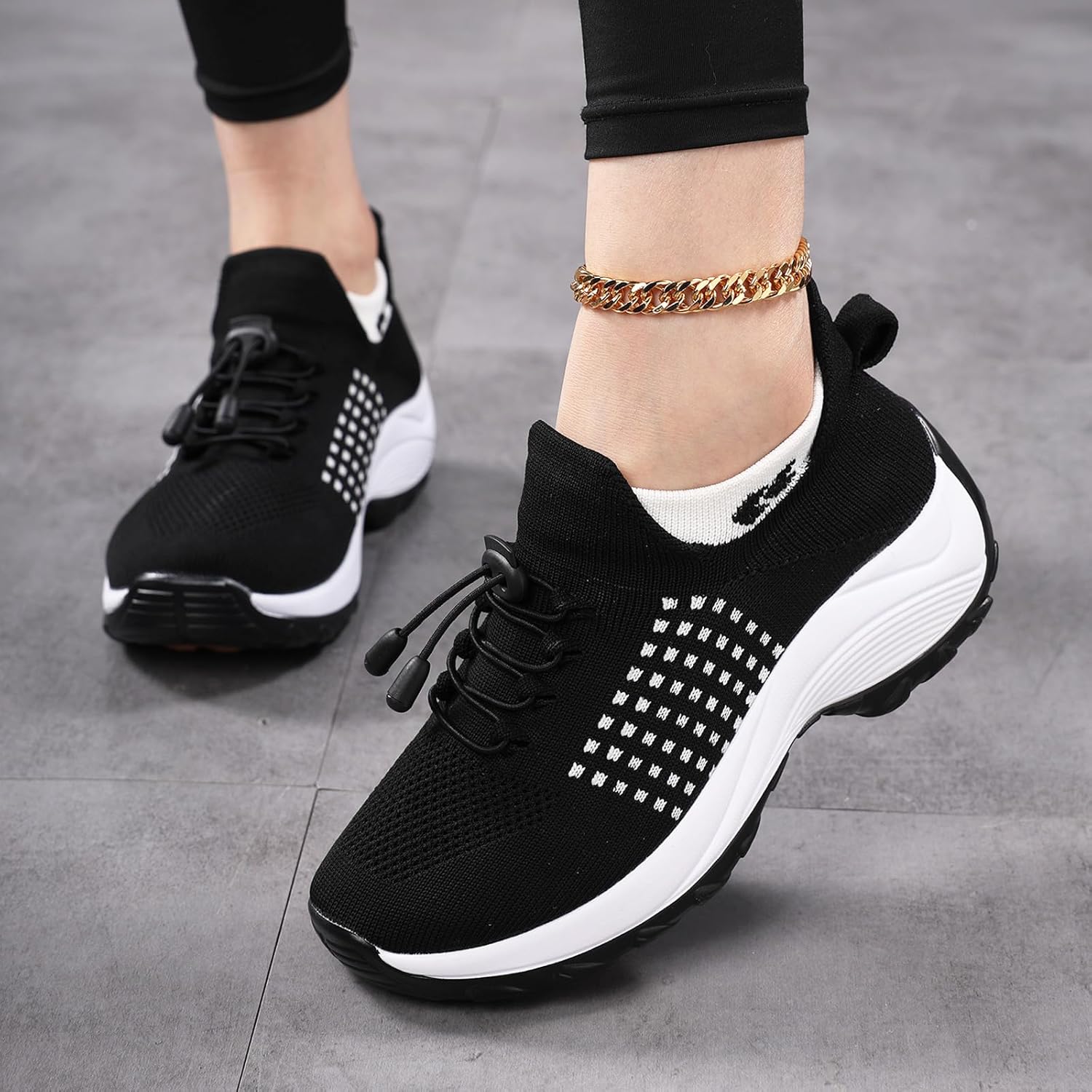 Comfort Wear Orthowear Shoes for Women Orthopedic Slip On Walking Sneakers for Women Plantar Fasciitis Women's Comfortwear Air Cushion Sneakers Breathable Ortho Stretch Cushion Trainers - Image 7
