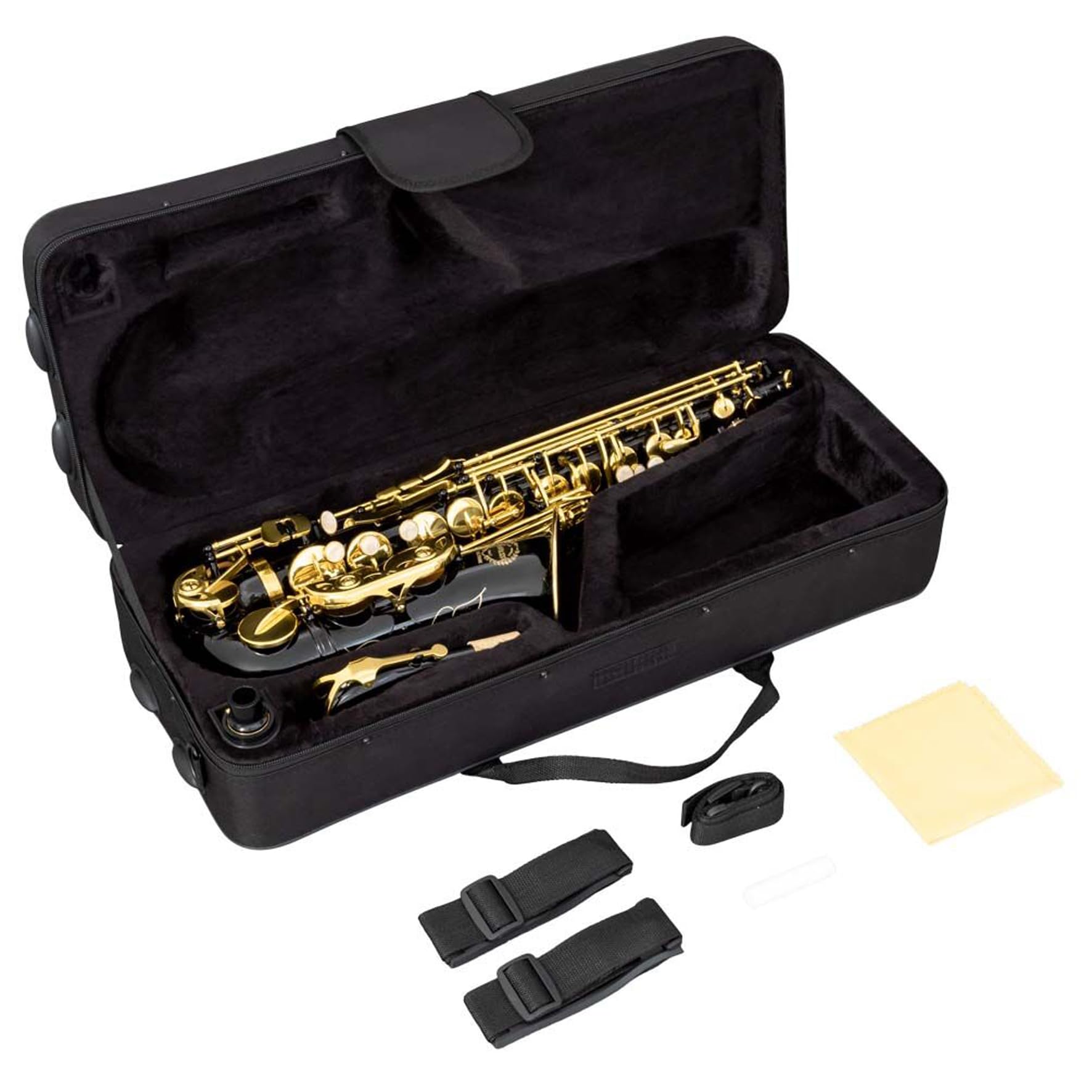 Proel GR SAL700BK - Sassofono GRASSI Contralto School in Chiave Mib con laccato nero + Custodia trasporto e accessori