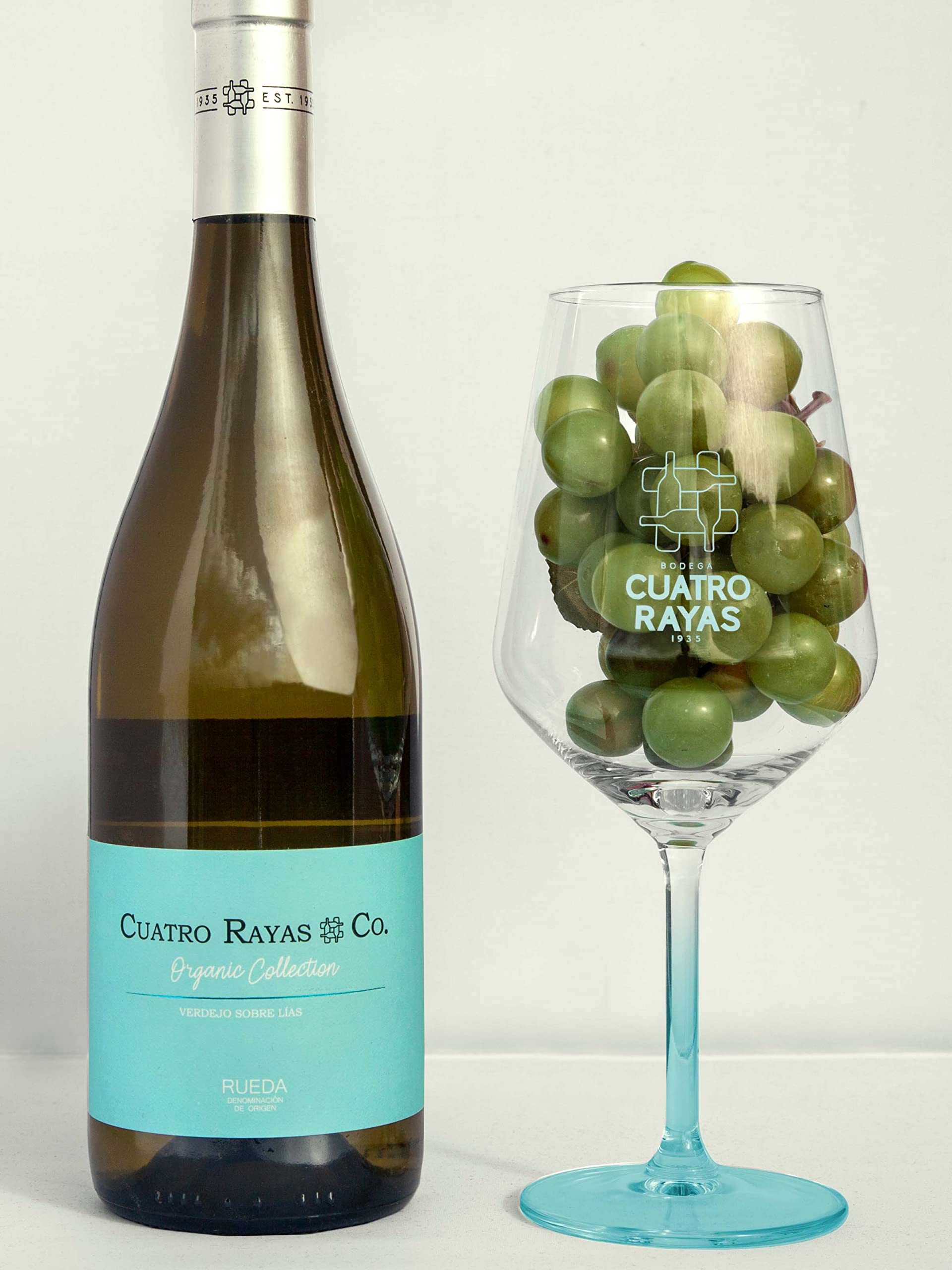Cuatro Rayas Organic Collection Verdejo DO Rueda (6 Botellas x 750ml) | Vino blanco ecológico