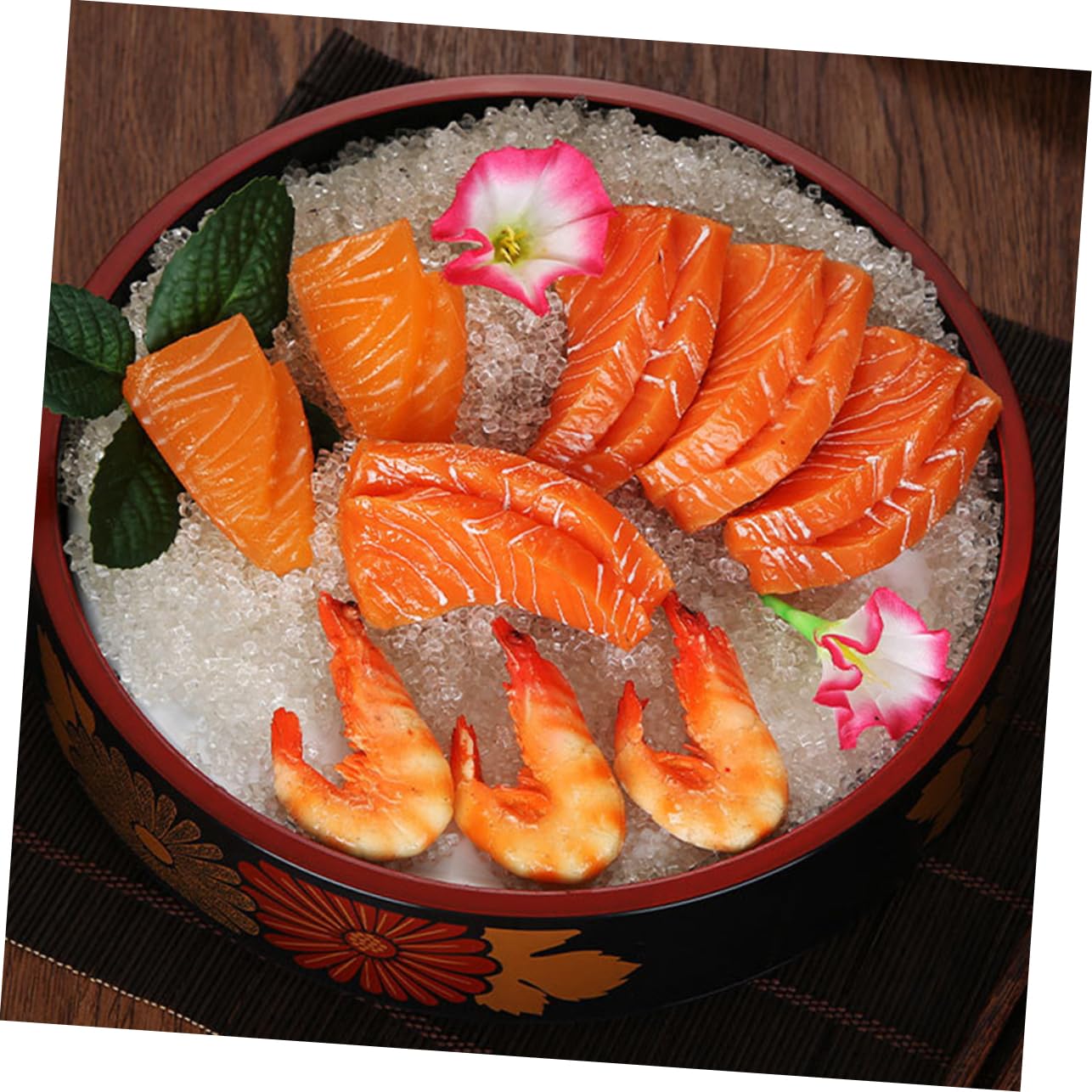 FUNOMOCYA Creative Japanese Sushi Plate Elegant Seafood Serving Dish for Parties Picnics Family Dinners Material for Sashimi Sushi Display