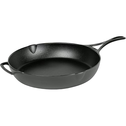 Lodge Blacklock 12" Triple Seasoned Cast Iron Skillet - Lightweight - Easy Cleanup - Premium Cookware