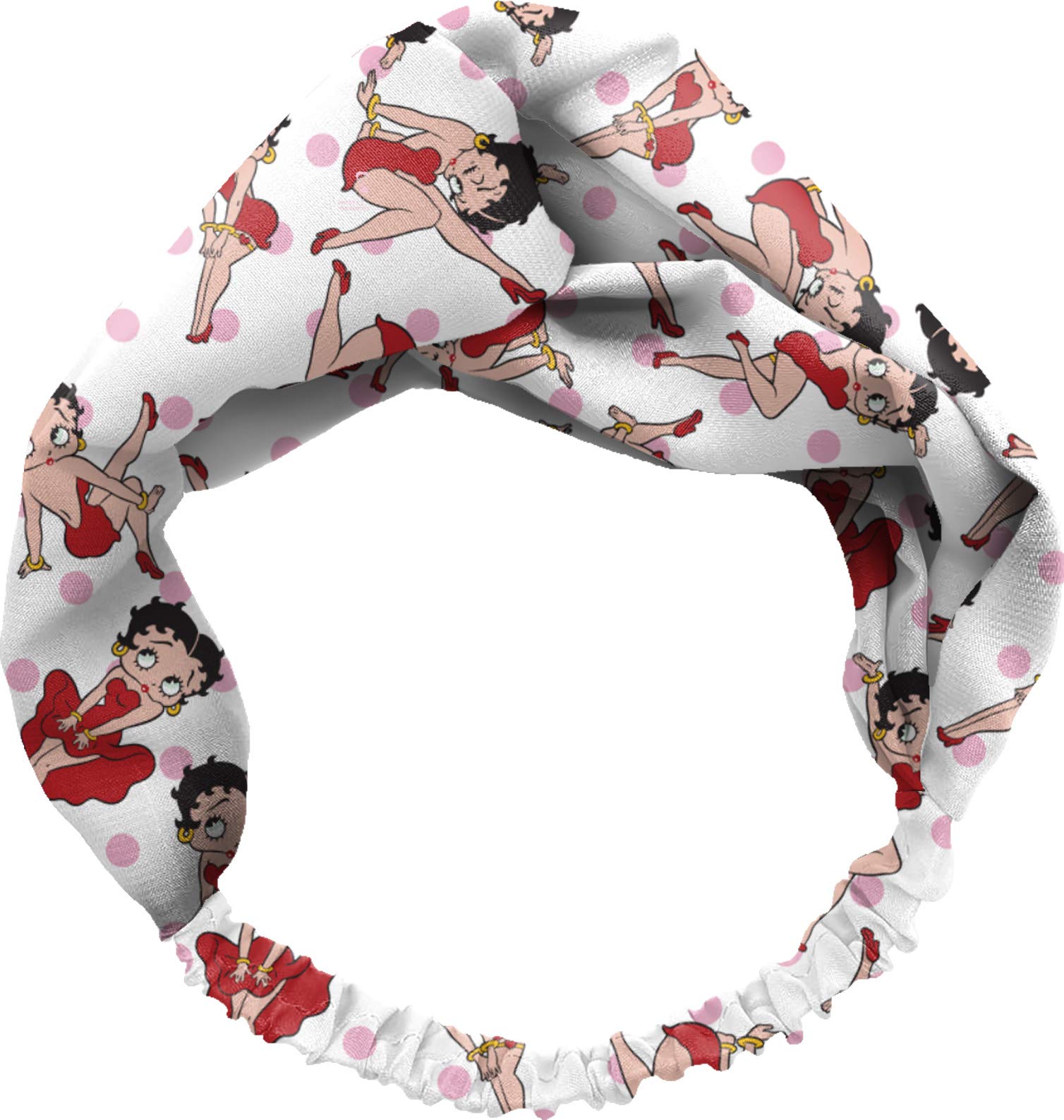 Spoontiques Printed Fabric, Knotted Hair HeadBand for Everyday Use, Betty Boop, One Size