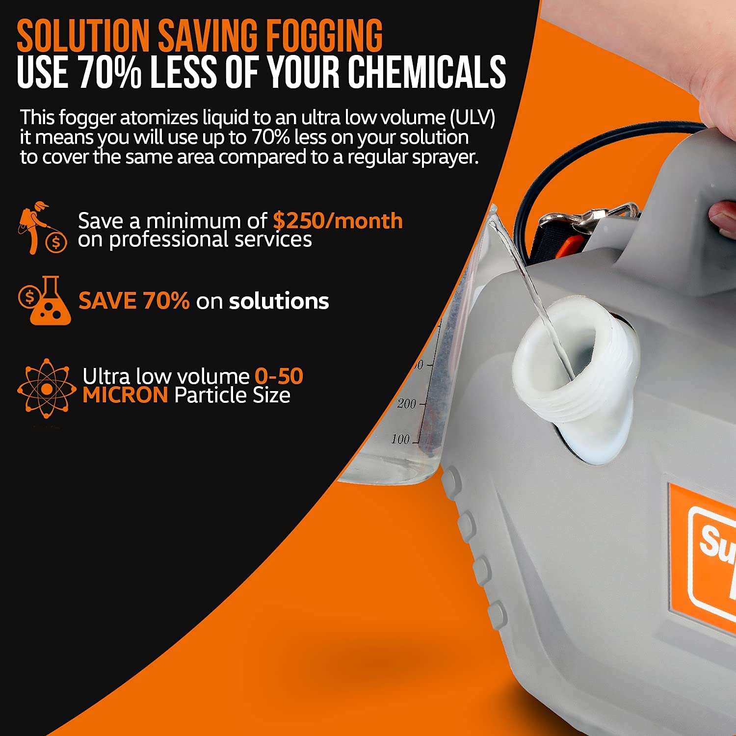 SuperHandy Fogger Machine ULV Sprayer Disinfectant Electric Handheld