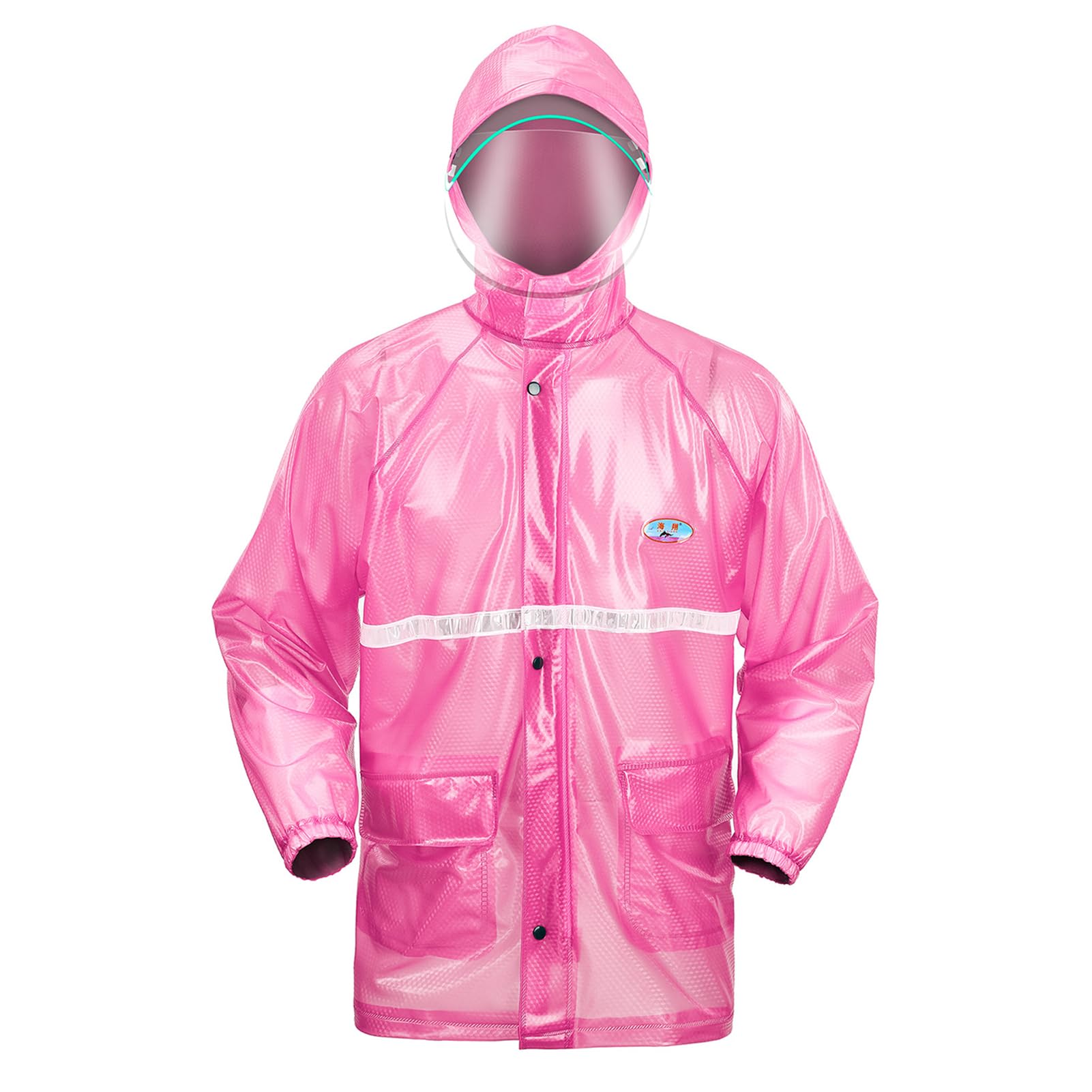 Split Regenanzug Reflektierende Sicherheit Regenmantel wasserdichte Regenhose Outdoor Sport Reiten Regenmantel Für Männer Frauen