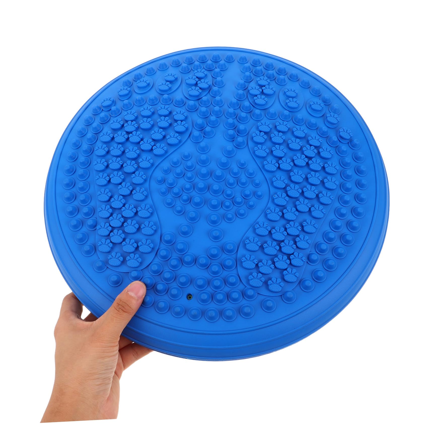 YARNOW Coussin Déquilibre Gonflable Rond avec Pompe Tapis de Yoga Épais Antidérapant pour Massage Plantaire Stabilité et Posture Améliorées Portable pour Gym à et Extérieur