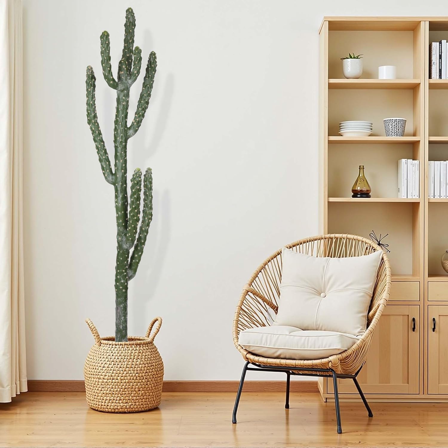 62Inch Artificial Cactus Faux Cacti Fake Cactus Saguaro Potted Plants for Indoor Outdoor Home Offices Store Decoration - Image 7