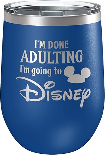 Divertido vaso de acero inoxidable inspirado en Disney con tapa taza aislada al vacío ventilador de MickeyMinnie cumpleaños regalo de inauguración