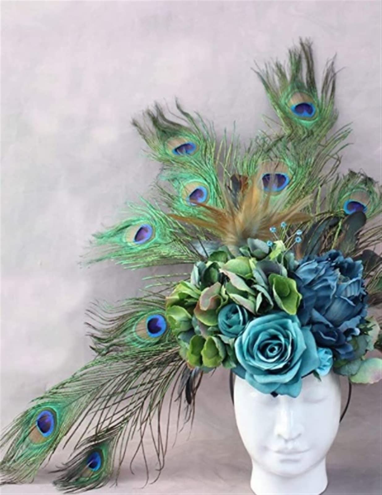 Plumas De Pavo Real De Ojos Grand Natural, 25-65CM, Para Boda