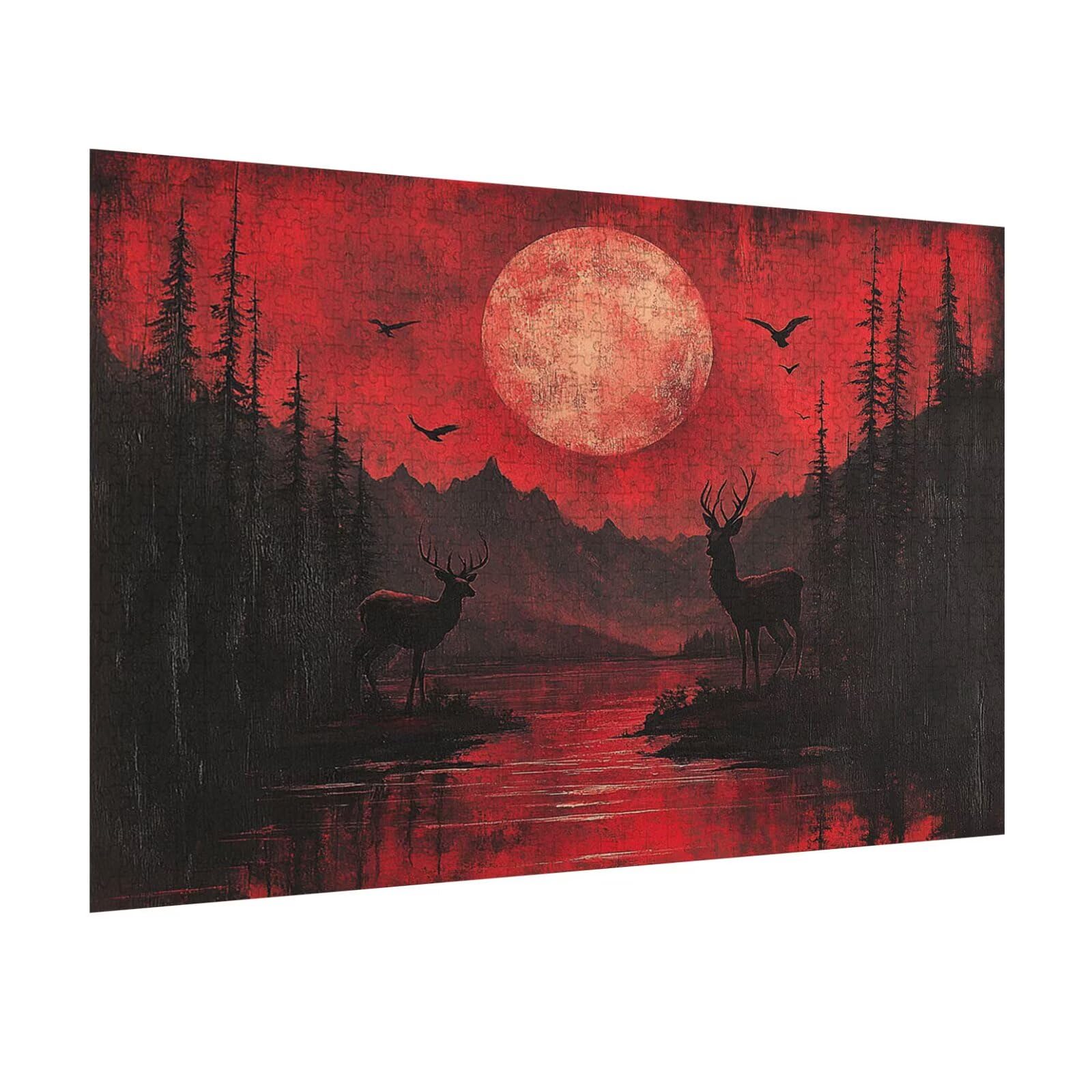 Puzzle 4000 Pezzi Il paesaggio Puzzle Classici per Gioco Familiare, n-355 | Impossibile Puzzles, Intrattenimento Creativo, Rilassamento e Intelligence, Regalo per Amore e Amico, Decorazioni Casa, cervo