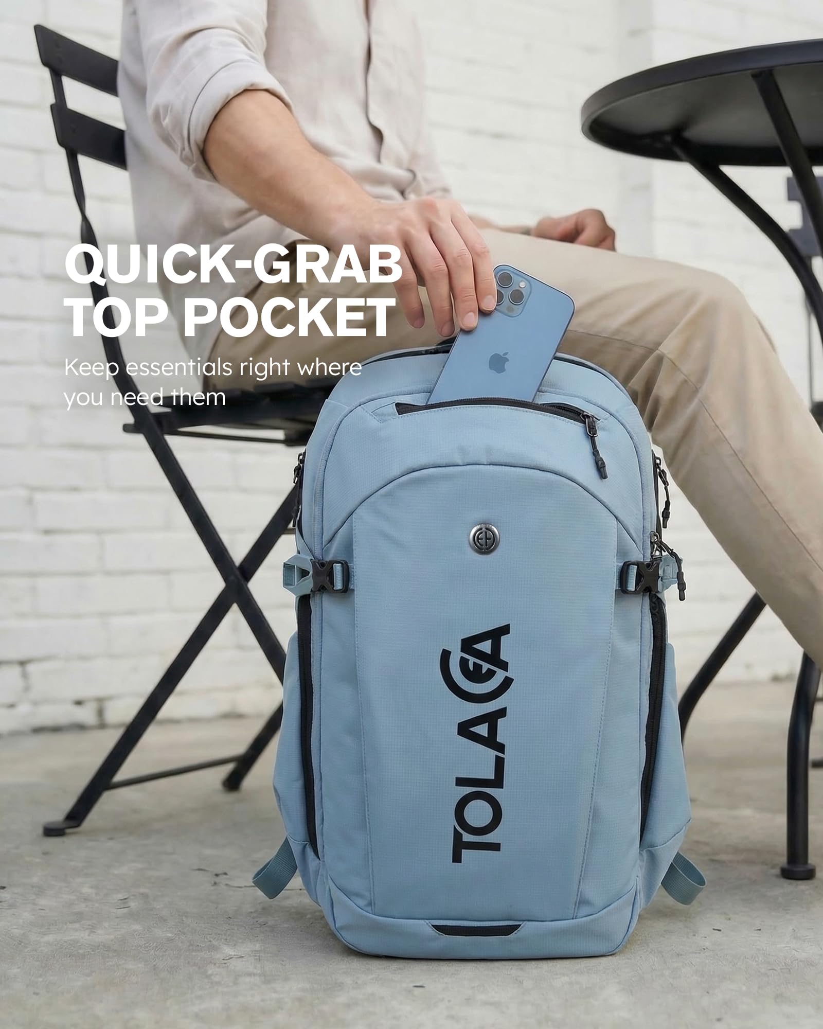 Tolaccea Sac à Dos Cabine Avion 32L Ordinateur 15,6" Voyage