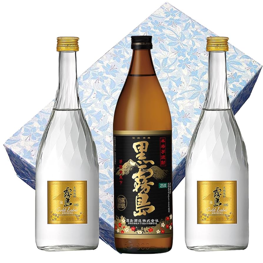 Amazon.co.jp: 霧島ゴールドラベル 20° 720ml2本 黒霧島25